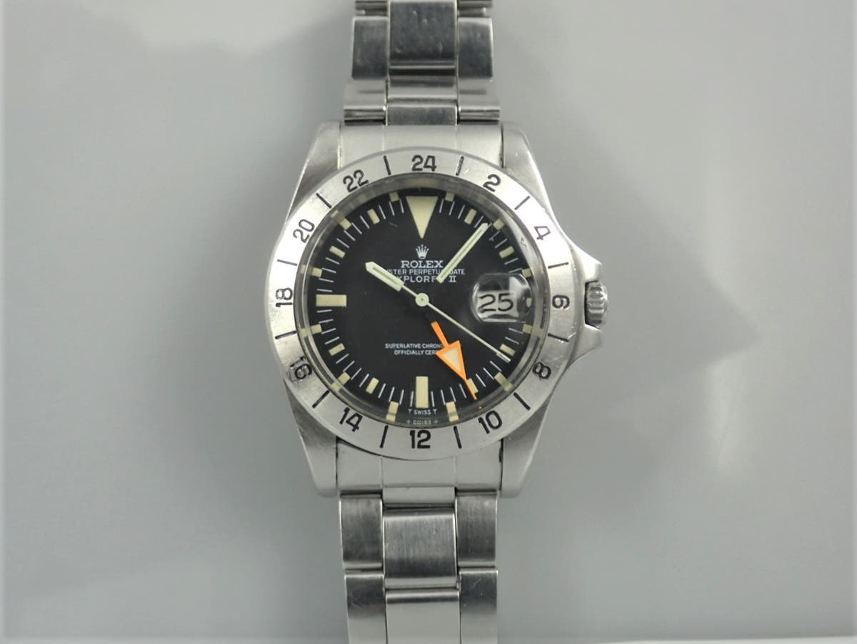 ロレックス エクスプローラーII Ref.1655 ブラック文字盤 中古 explorer2-149