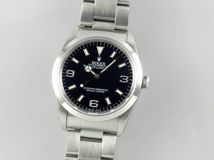 ロレックス エクスプローラーI Ref.14270 ブラック文字盤 中古 explorer-348
