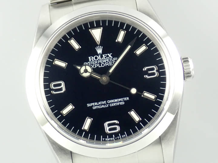 ロレックス エクスプローラーI Ref.14270 ブラック文字盤 中古 explorer-348