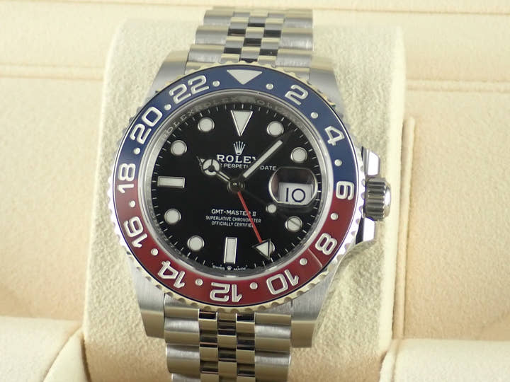 ロレックス GMTマスターII Ref.126710BLRO ブラック文字盤 未使用 gmt-master2-85 ジュビリーブレスレット