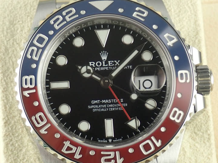 ロレックス GMTマスターII Ref.126710BLRO ブラック文字盤 未使用 gmt-master2-85 ジュビリーブレスレット