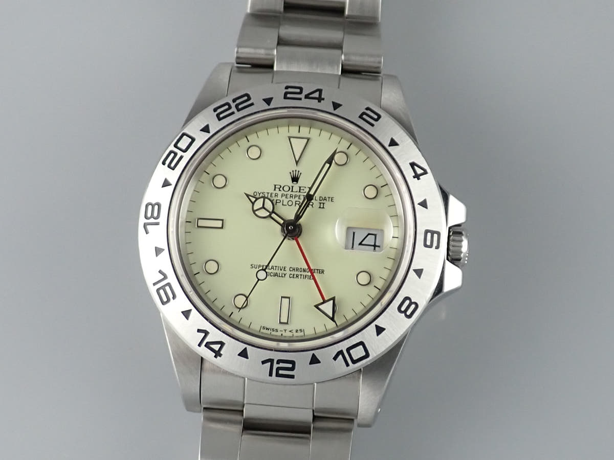 ロレックス エクスプローラーII Ref.16550 ホワイト文字盤 中古 explorer2-76