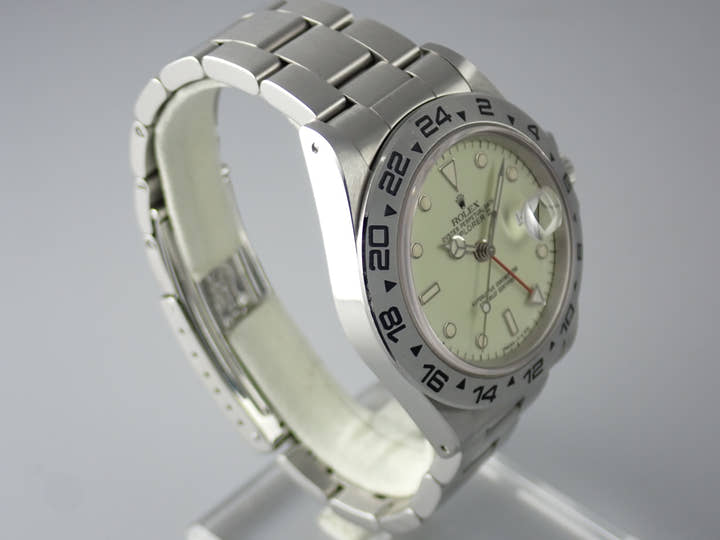ロレックス エクスプローラーII Ref.16550 ホワイト文字盤 中古 explorer2-76