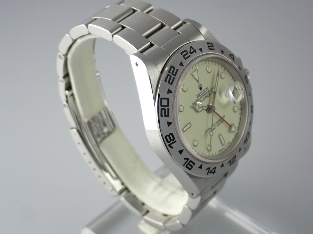 ロレックス エクスプローラーII Ref.16550 ホワイト文字盤 中古 explorer2-76