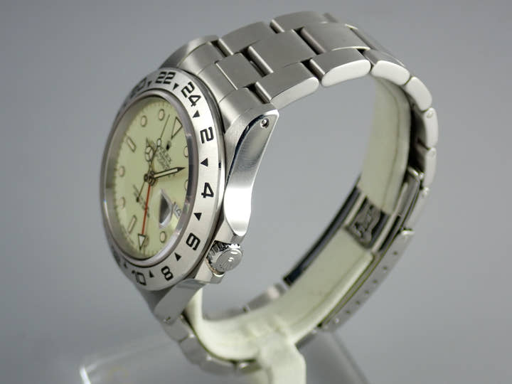 ロレックス エクスプローラーII Ref.16550 ホワイト文字盤 中古 explorer2-76