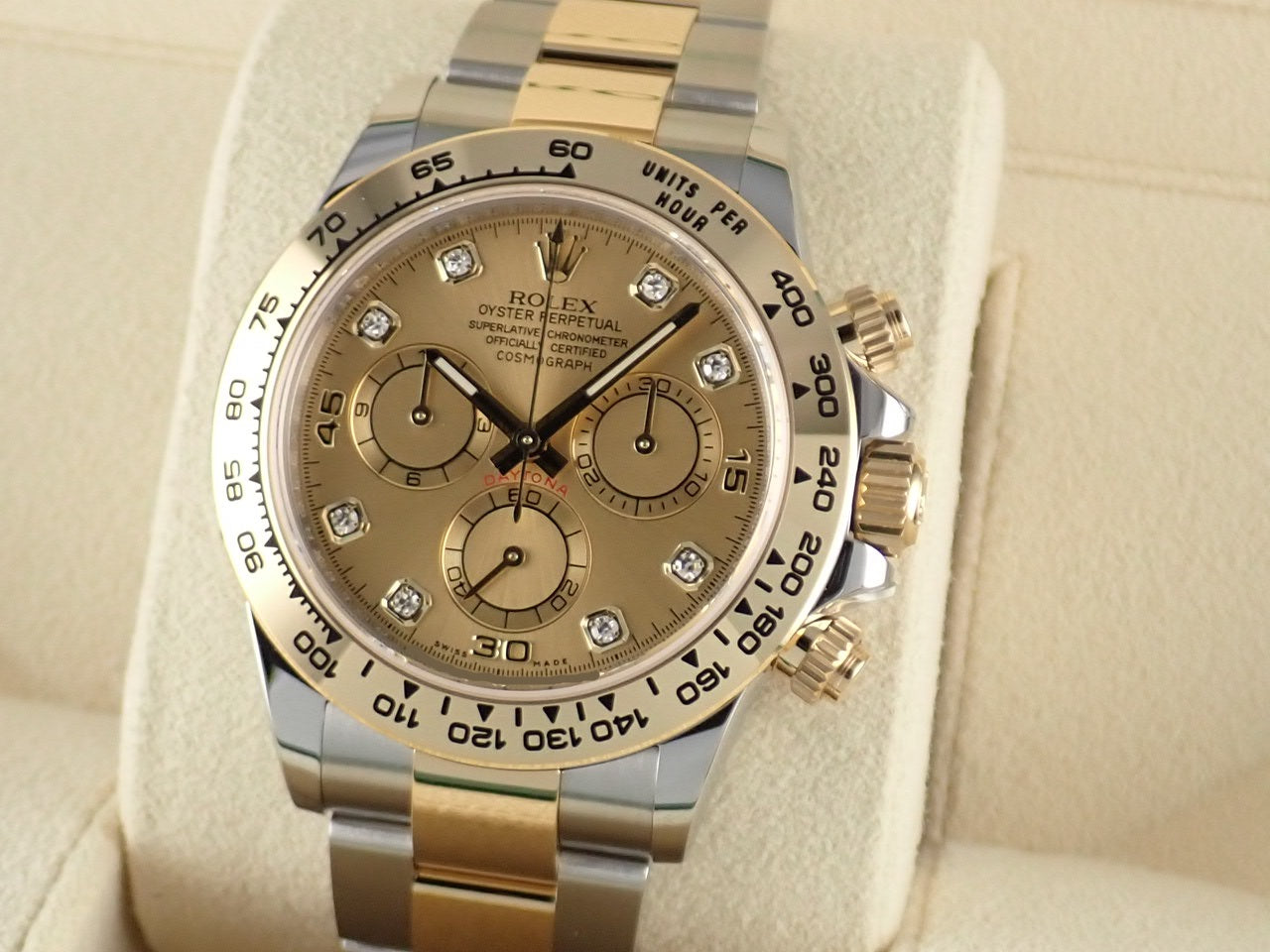 Rolex Daytona Champagne Dial 8P Diamonds [Unused] &lt;New Warranty Card, Box, etc.&gt;