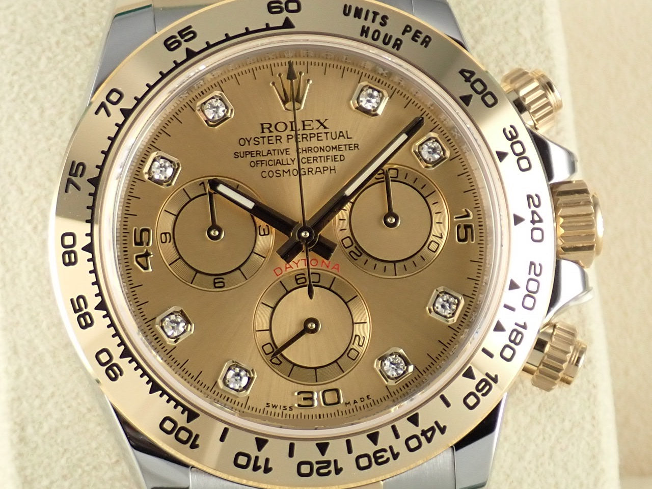 Rolex Daytona Champagne Dial 8P Diamonds [Unused] &lt;New Warranty Card, Box, etc.&gt;