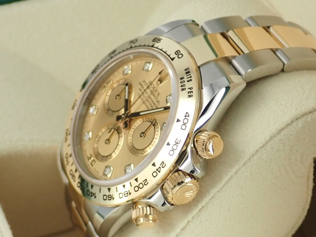 Rolex Daytona Champagne Dial 8P Diamonds [Unused] &lt;New Warranty Card, Box, etc.&gt;