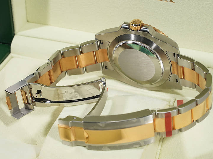 ロレックス サブマリーナー デイト Ref.116613GLB ステンレススチール/イエローゴールド ブルーx8Pダイヤ文字盤