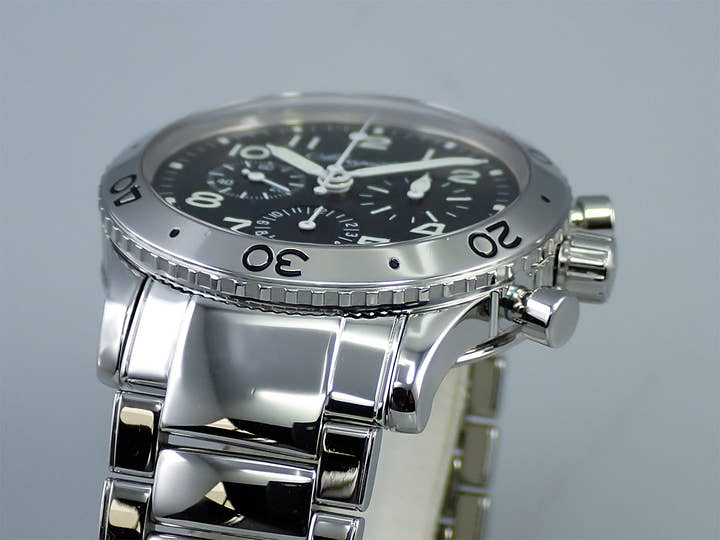ブレゲ アエロナバル Ref.3800ST/92/SW9 ブラック文字盤 中古 9WHVFKFA
