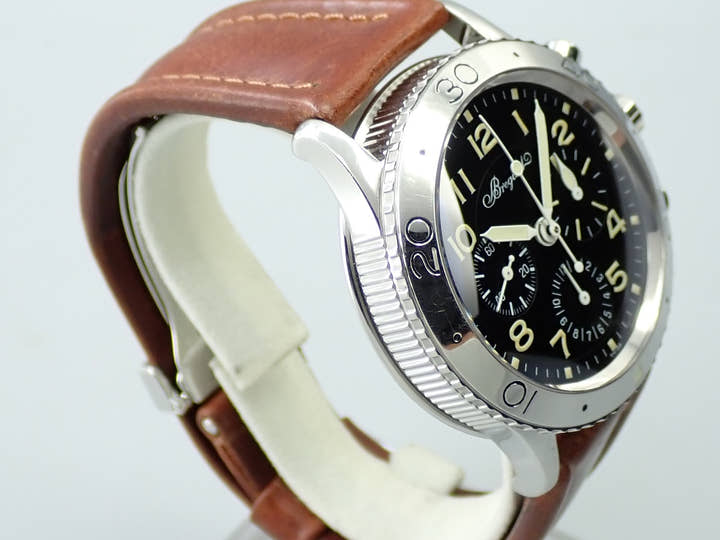 ブレゲ アエロナバル Ref.3800ST/92/3W6 ブラック文字盤 中古 657V2440