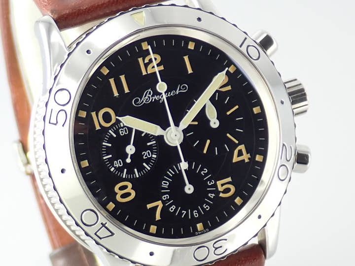 ブレゲ タイプXX Ref.3800ST/92/9W6 ブラック文字盤 中古 aeronavale