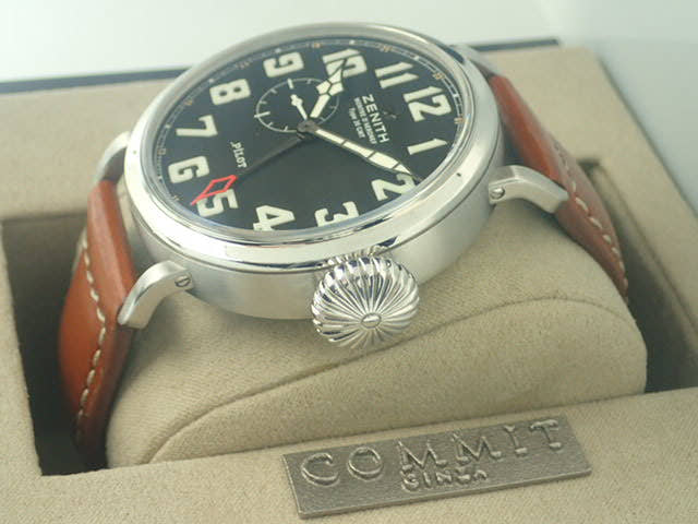 ゼニス パイロット Ref.03.2430.693/21.C723 ブラック文字盤 中古 aeronef-2