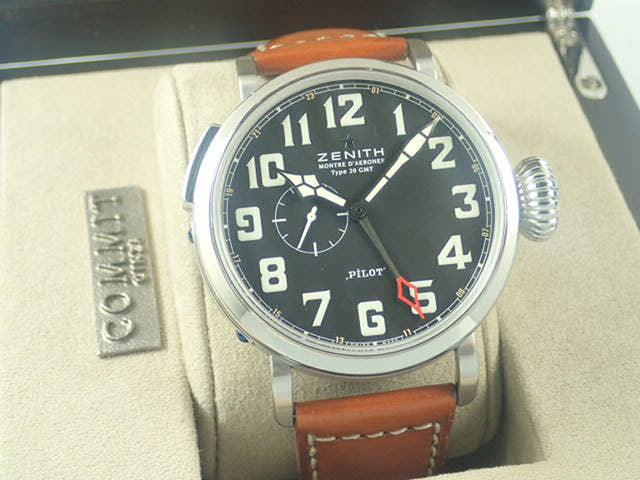 ゼニス パイロット Ref.03.2430.693/21.C723 ブラック文字盤 中古 aeronef-2