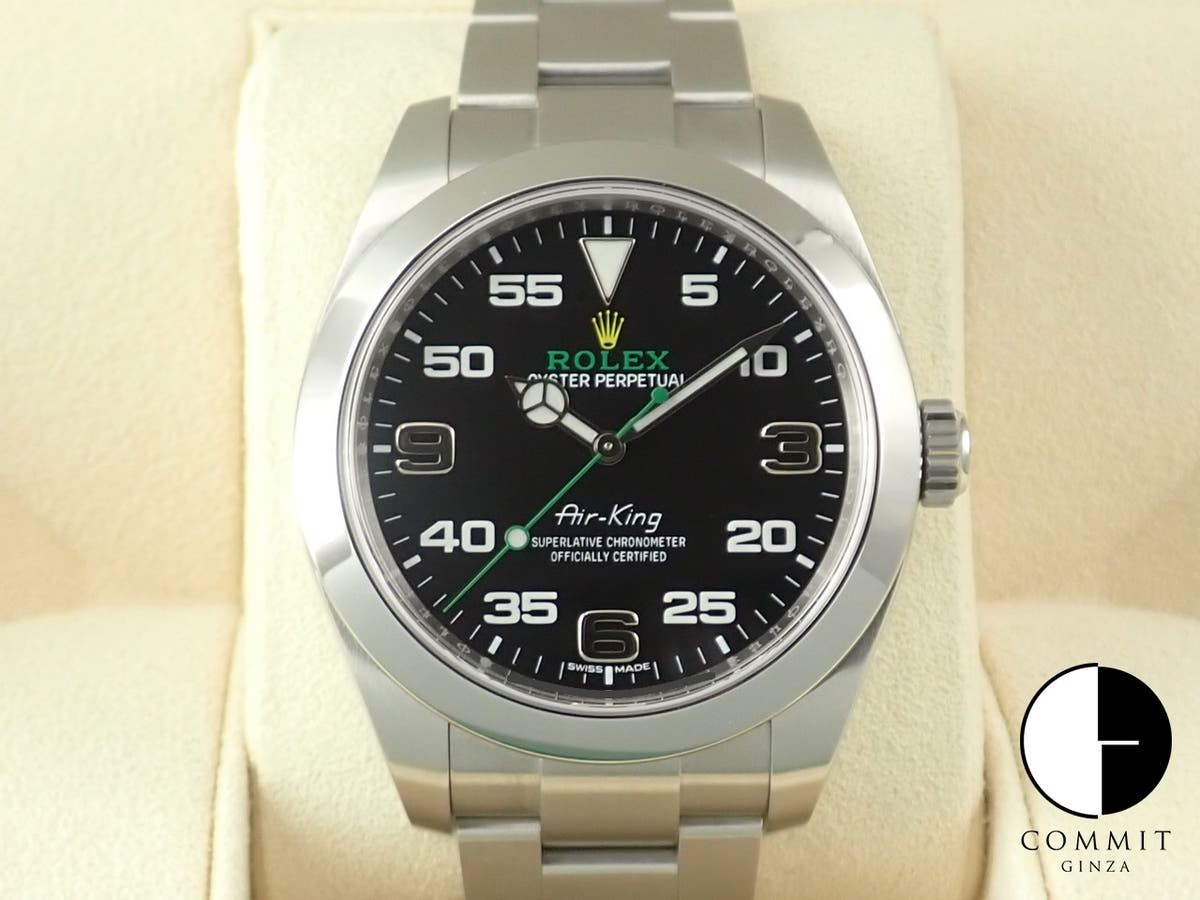 ロレックス エアキング Ref.116900 ステンレススチール ブラック文字盤