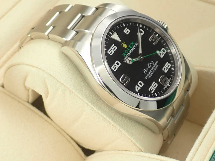 ロレックス エアキング Ref.116900 ステンレススチール ブラック文字盤