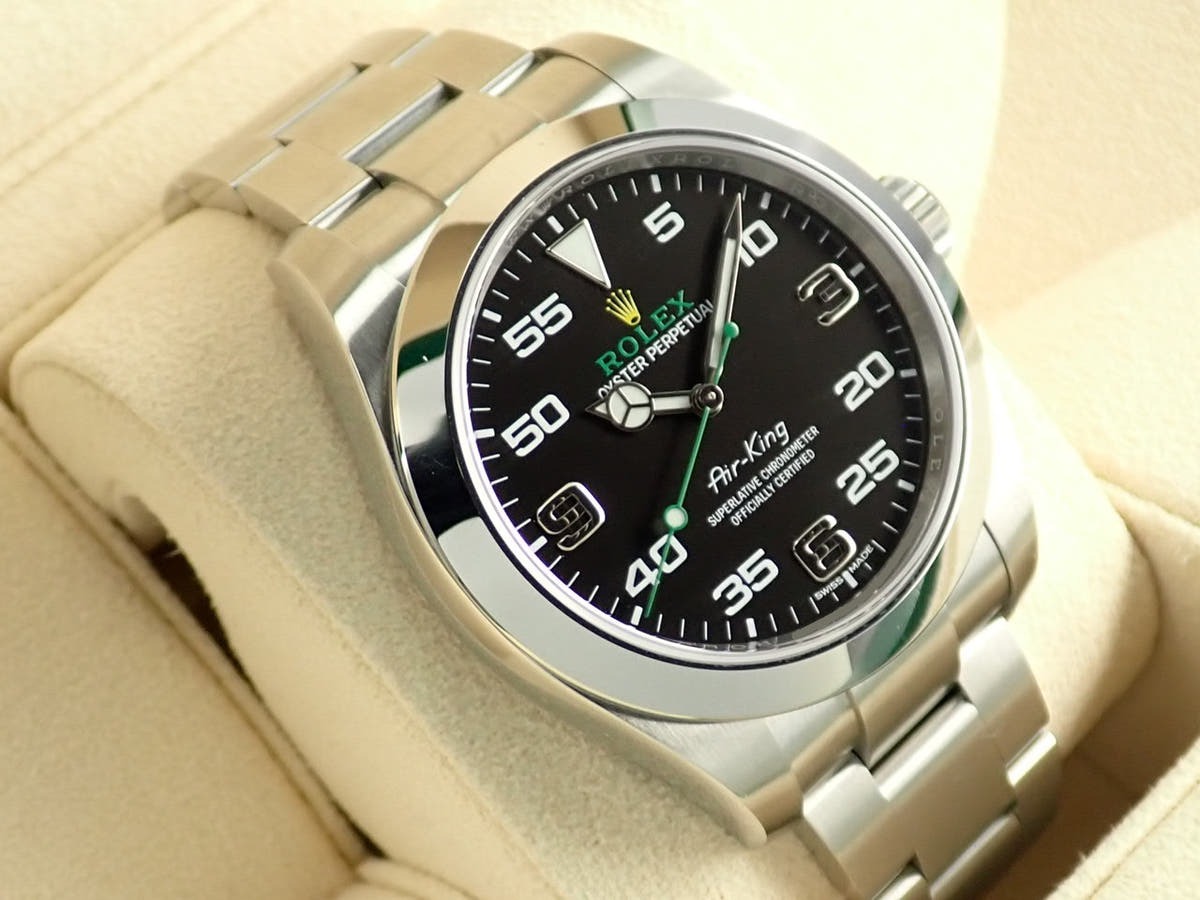 ロレックス エアキング Ref.116900 ブラック文字盤 美品 163Z7X51