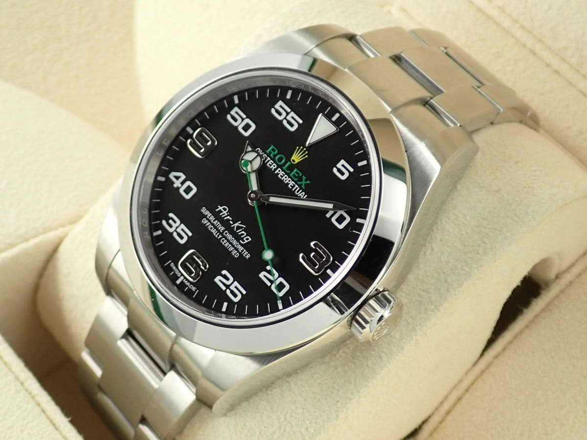 ロレックス エアキング Ref.116900 ブラック文字盤 美品 163Z7X51