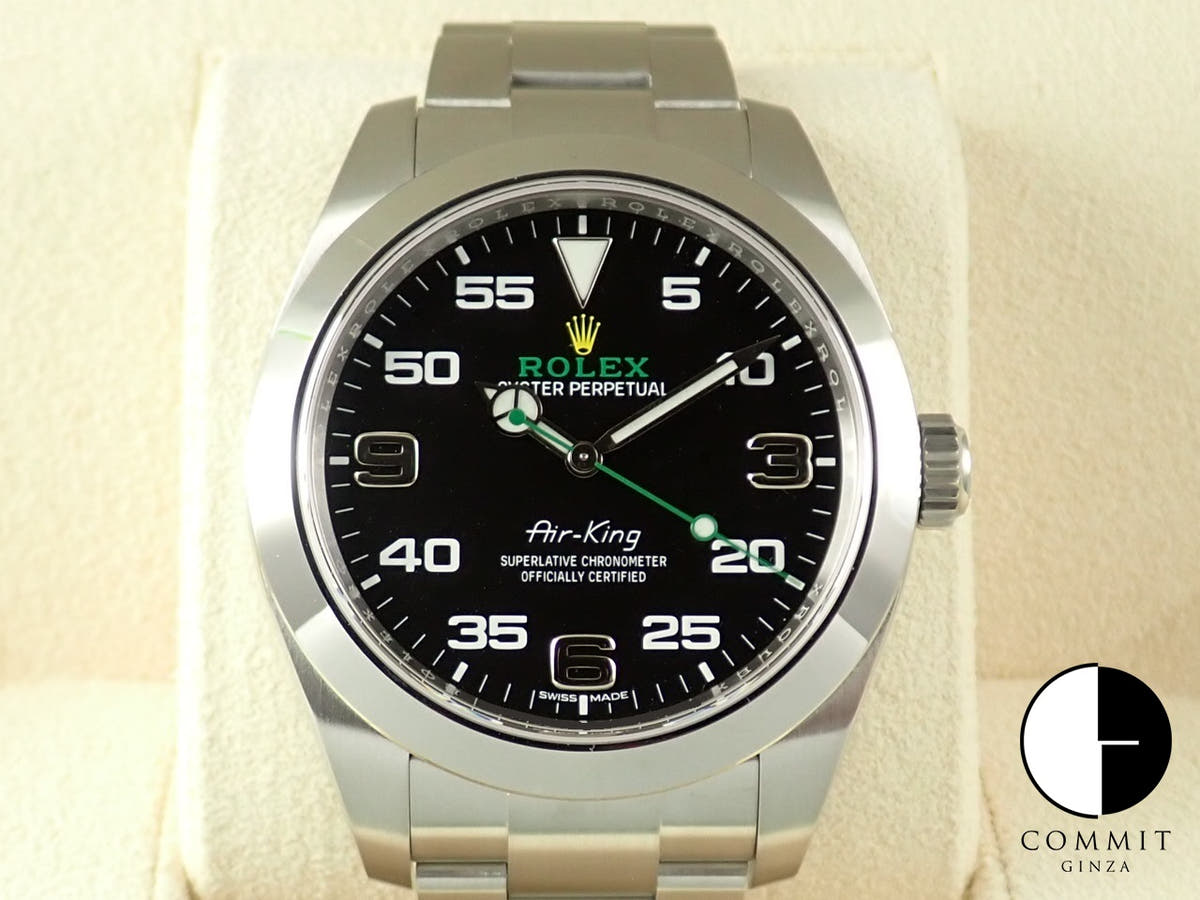 ロレックス エアキング Ref.116900 ブラック文字盤 未使用 VH6T9HF8