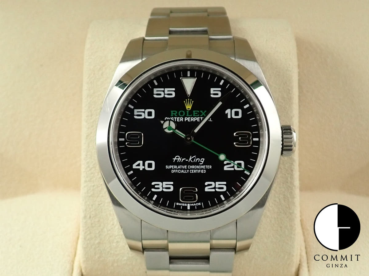 ロレックス エアキング Ref.116900 ブラック文字盤 中古 W8MRSWRX