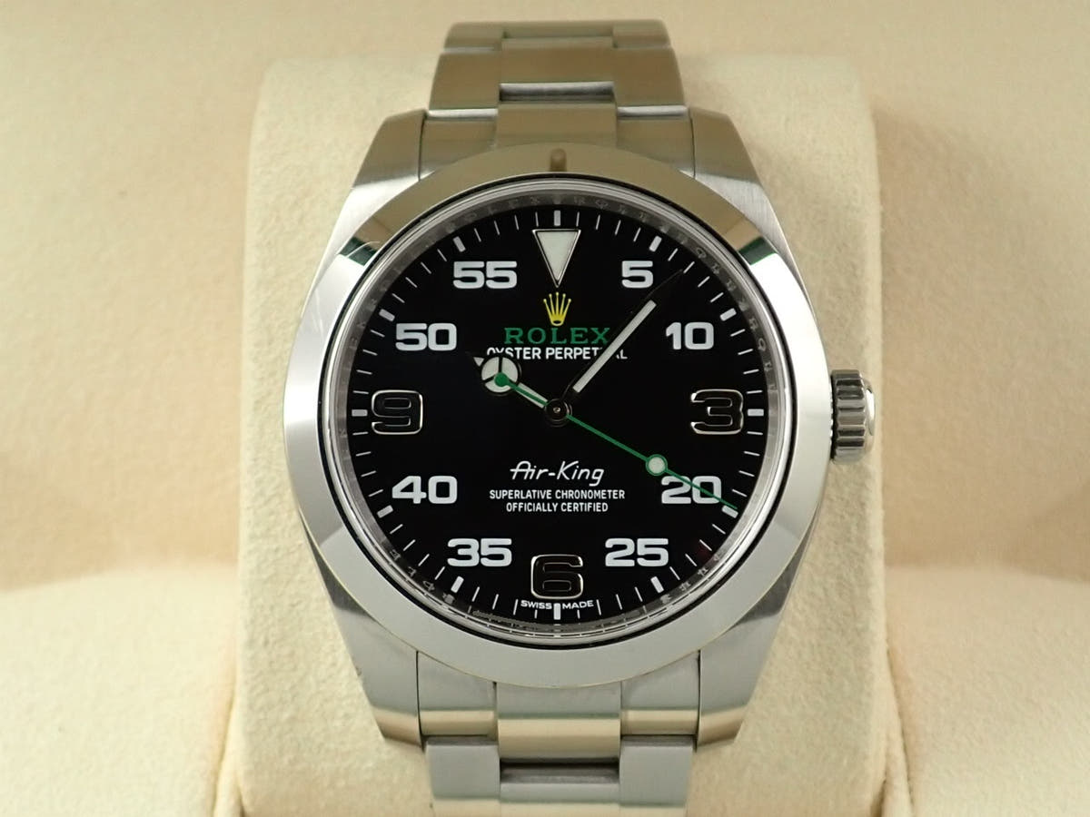 ロレックス エアキング Ref.116900 ブラック文字盤 中古 W8MRSWRX