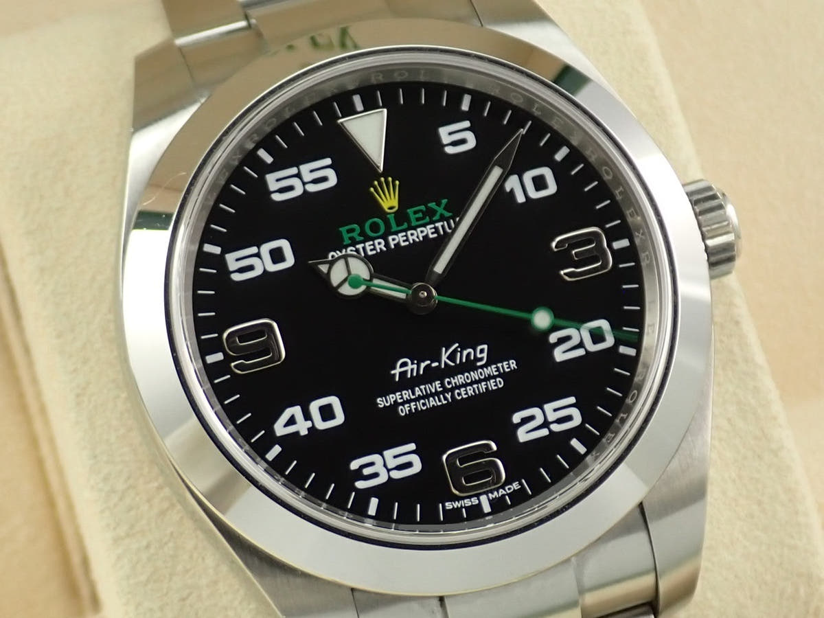 ロレックス エアキング Ref.116900 ブラック文字盤 中古 W8MRSWRX