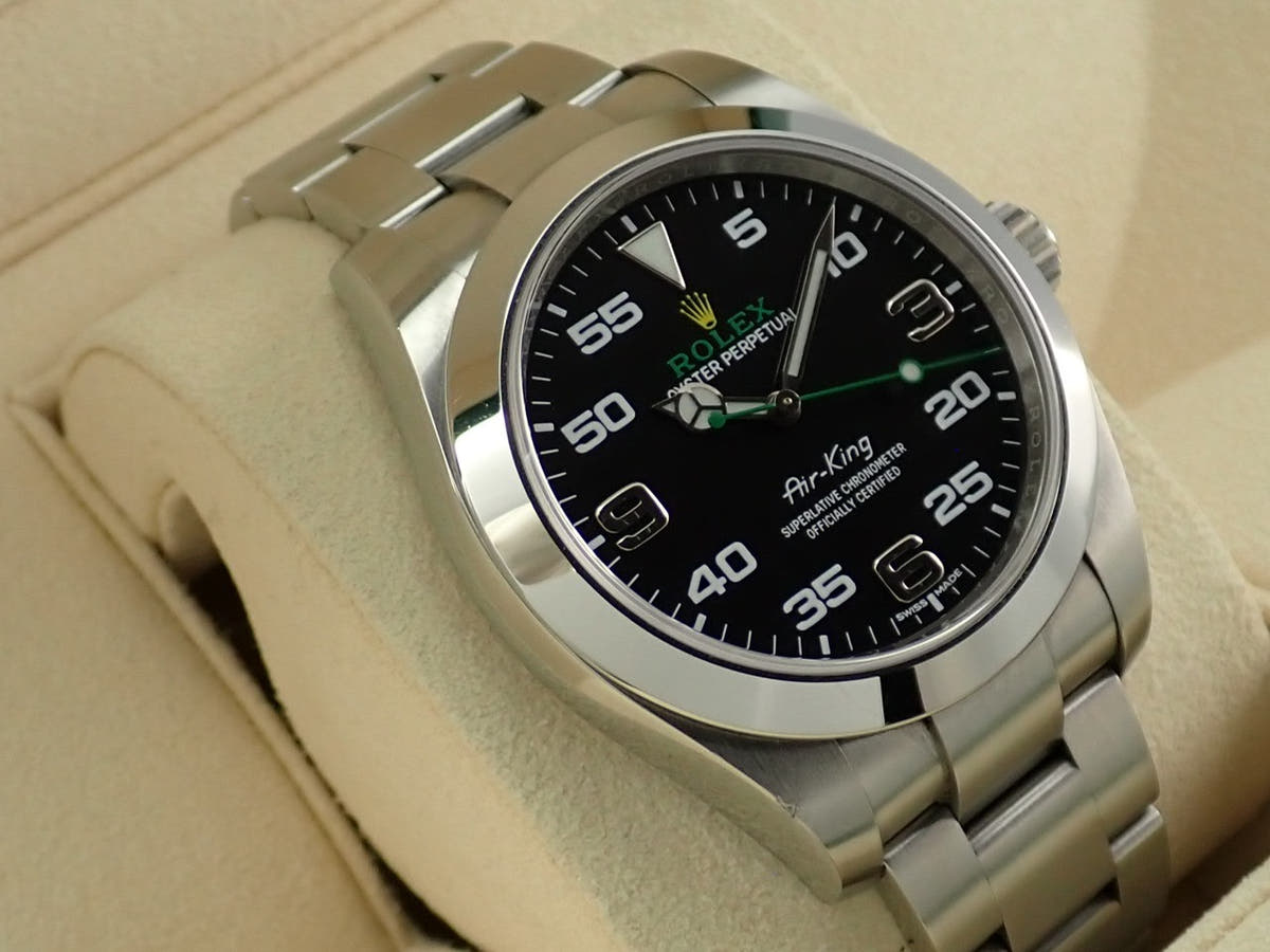 ロレックス エアキング Ref.116900 ブラック文字盤 中古 W8MRSWRX