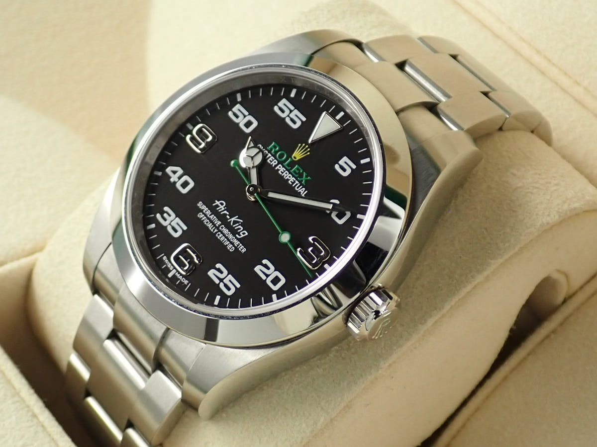 ロレックス エアキング Ref.116900 ブラック文字盤 中古 W8MRSWRX