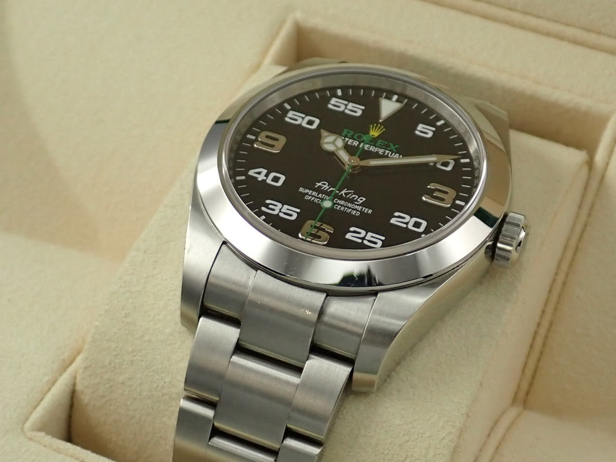 ロレックス エアキング Ref.116900 ブラック文字盤 中古 W8MRSWRX
