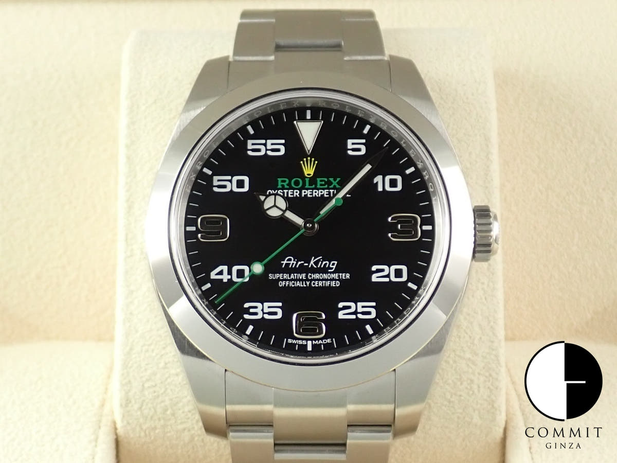 ロレックス エアキング Ref.116900 ブラック文字盤 未使用 08CVPRCT