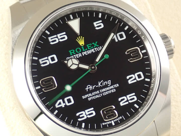 ロレックス エアキング Ref.116900 ステンレススチール ブラック文字盤