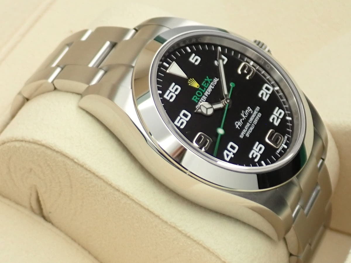 ロレックス エアキング Ref.116900 ブラック文字盤 未使用 08CVPRCT