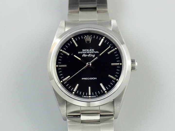 ロレックス エアキング Ref.14000 ステンレススチール ブラック文字盤