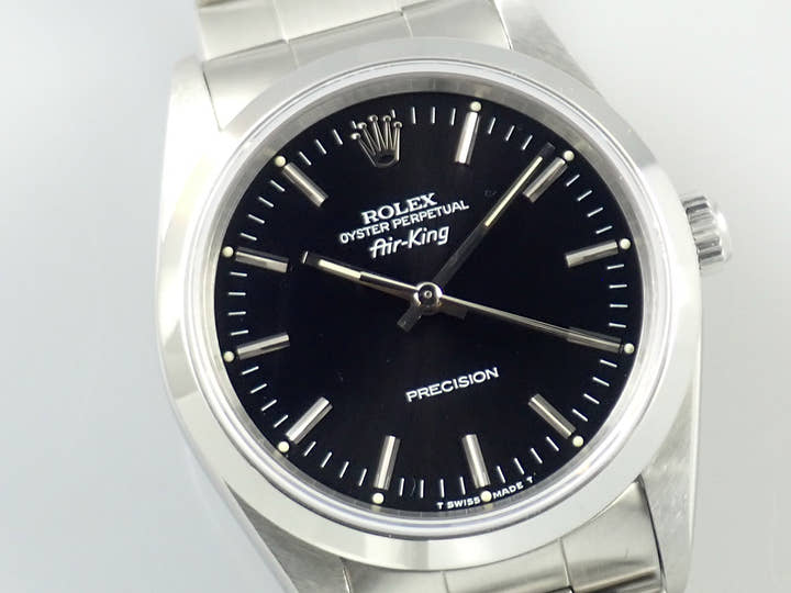ロレックス エアキング Ref.14000 ステンレススチール ブラック文字盤