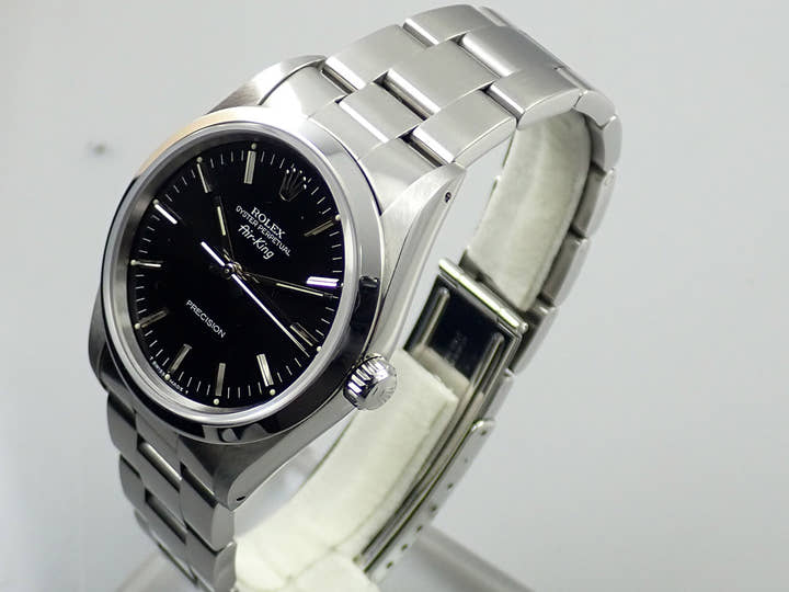 ロレックス エアキング Ref.14000 ステンレススチール ブラック文字盤