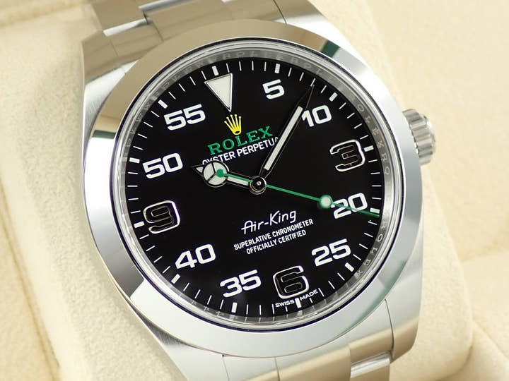 ロレックス エアキング Ref.116900 ステンレススチール ブラック文字盤