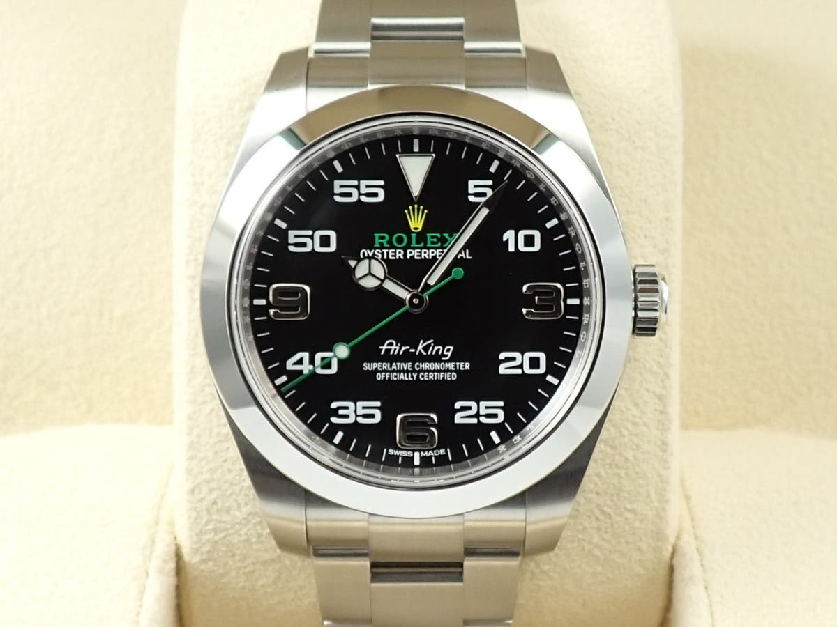 ロレックス エアキング Ref.116900 ブラック文字盤 未使用 4106Y0XR
