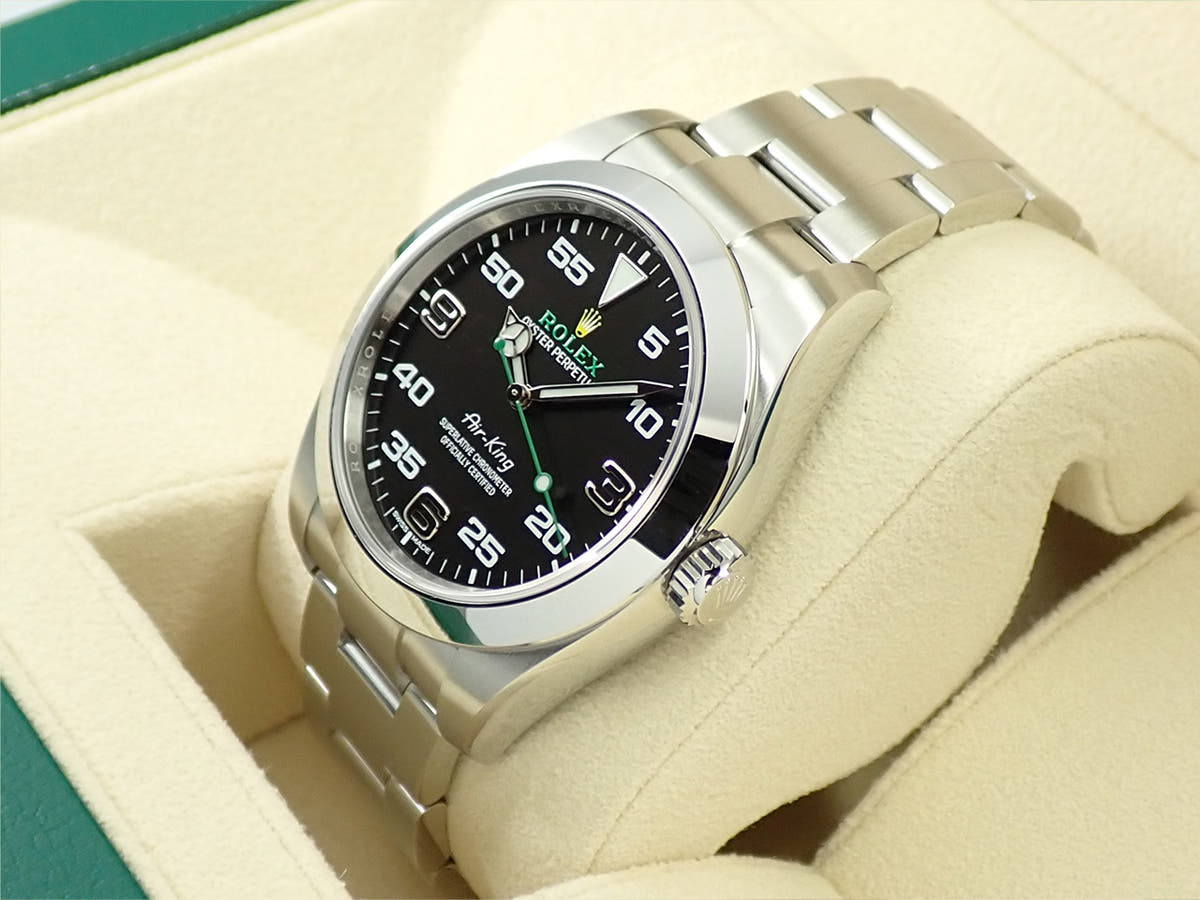 ロレックス エアキング Ref.116900 ブラック文字盤 未使用 4106Y0XR