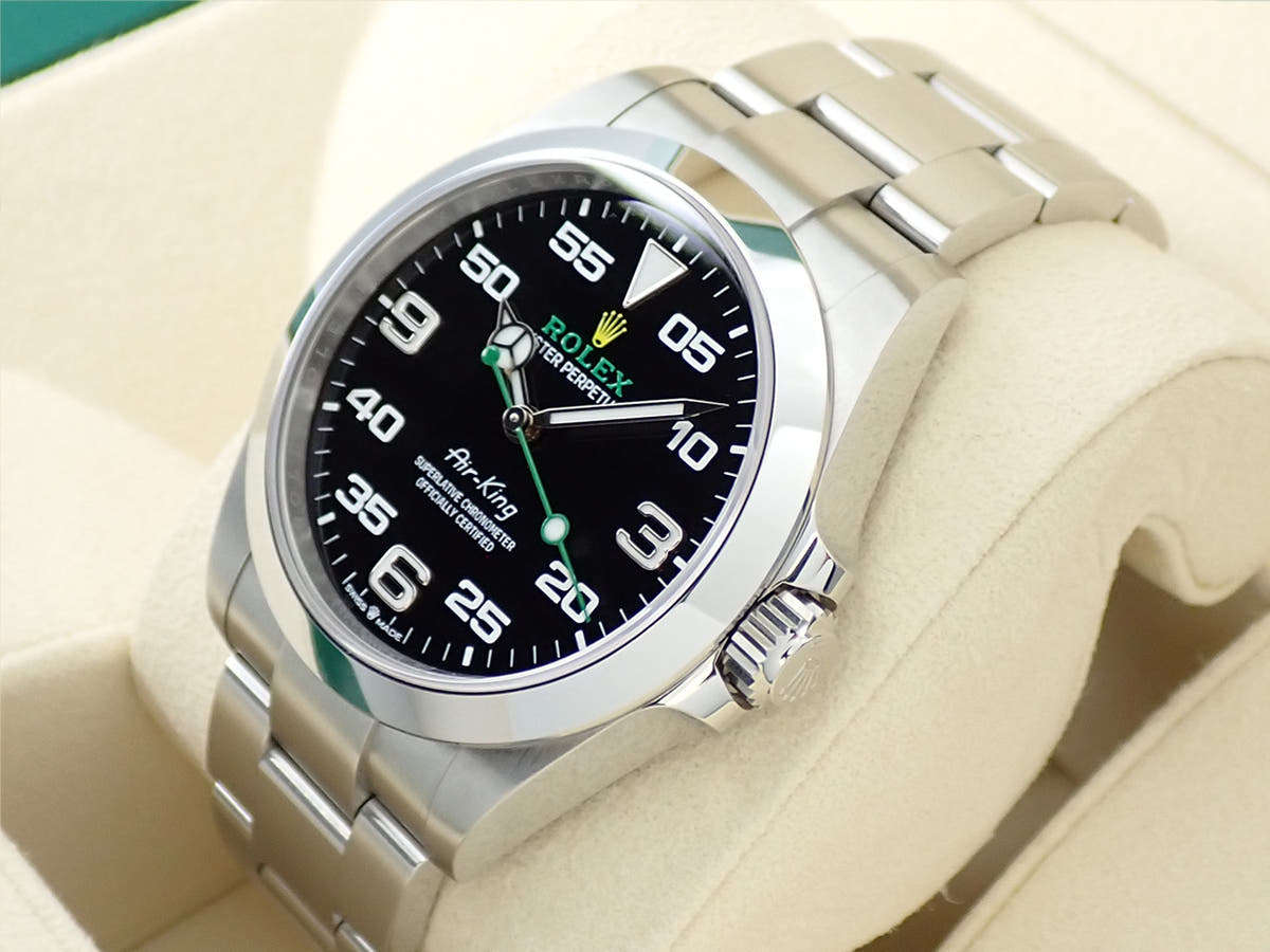 ロレックス エアキング Ref.126900 ブラック文字盤 美品 KP8LA92A