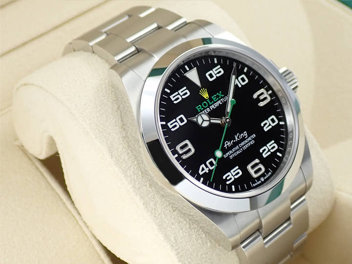 ロレックス エアキング Ref.126900 ステンレススチール ブラック文字盤