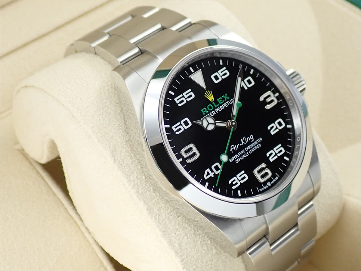 ロレックス エアキング Ref.126900 ブラック文字盤 美品 KP8LA92A