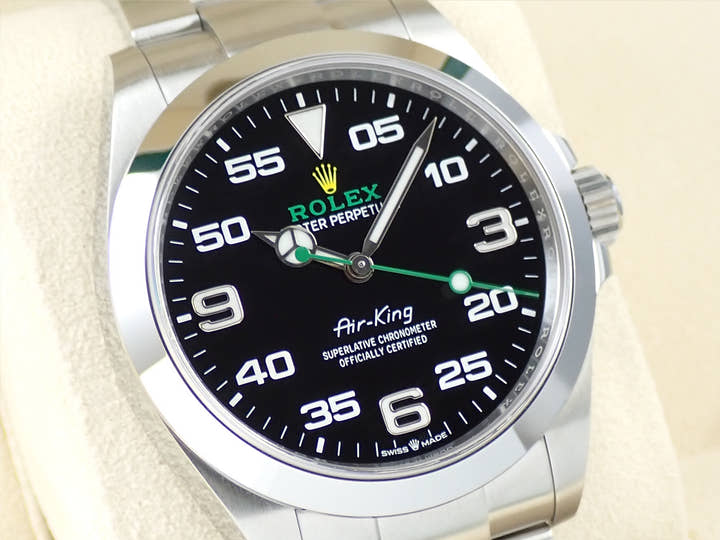 ロレックス エアキング Ref.126900 ステンレススチール ブラック文字盤