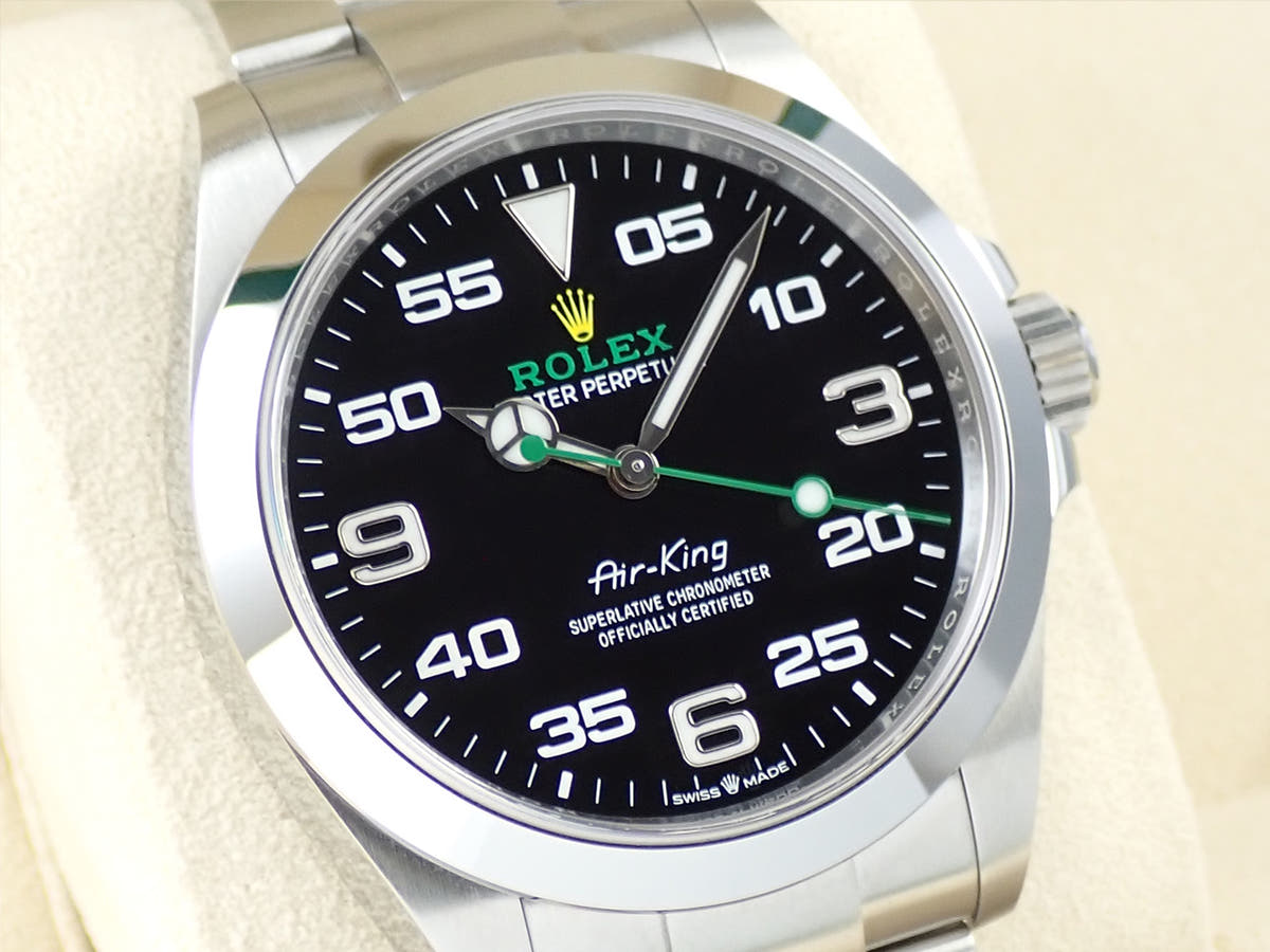ロレックス エアキング Ref.126900 ブラック文字盤 美品 KP8LA92A
