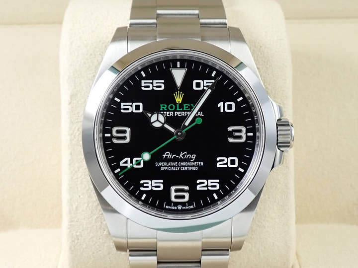 ロレックス エアキング Ref.126900 ステンレススチール ブラック文字盤