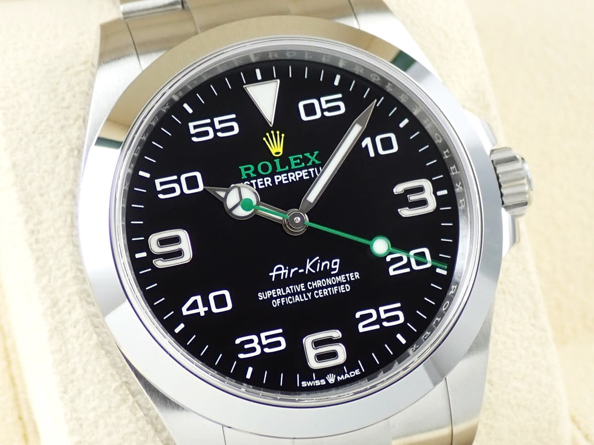 ロレックス エアキング Ref.126900 ブラック文字盤 極美品 K25YA37S