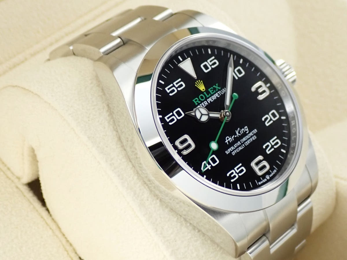 ロレックス エアキング Ref.126900 ブラック文字盤 極美品 K25YA37S