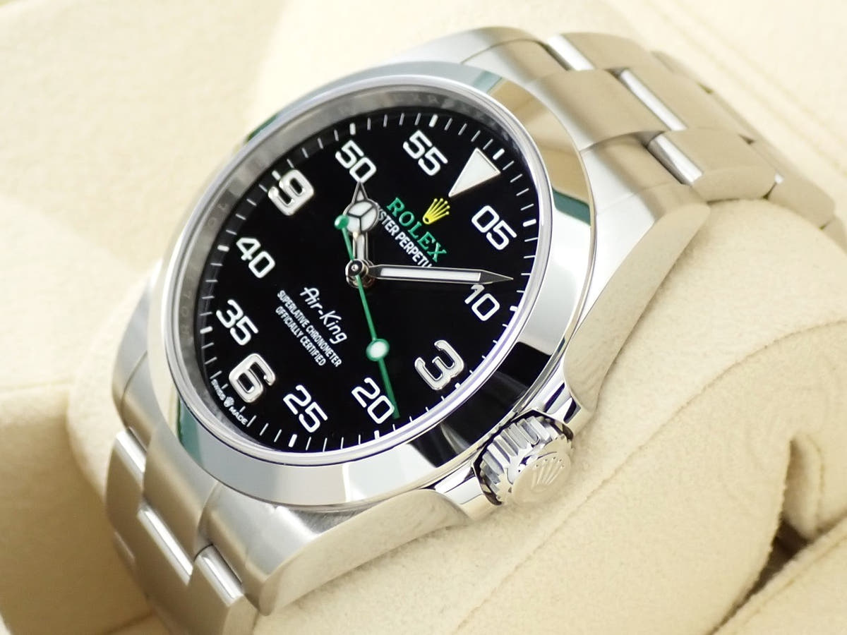 ロレックス エアキング Ref.126900 ブラック文字盤 極美品 K25YA37S