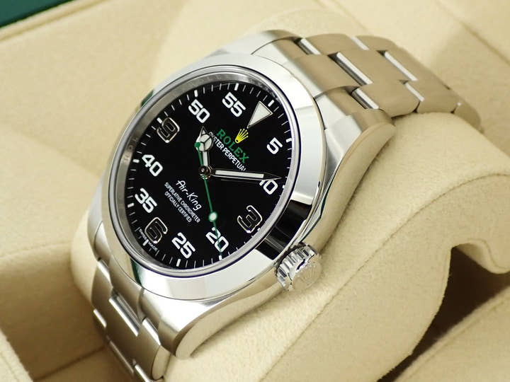 ロレックス エアキング Ref.116900 ステンレススチール ブラック文字盤