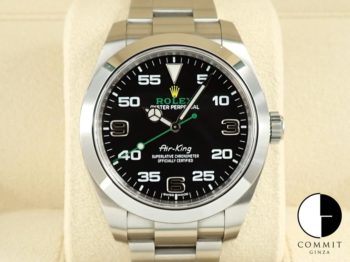 ロレックス エアキング Ref.116900 ブラック文字盤 中古 8SWVRACV