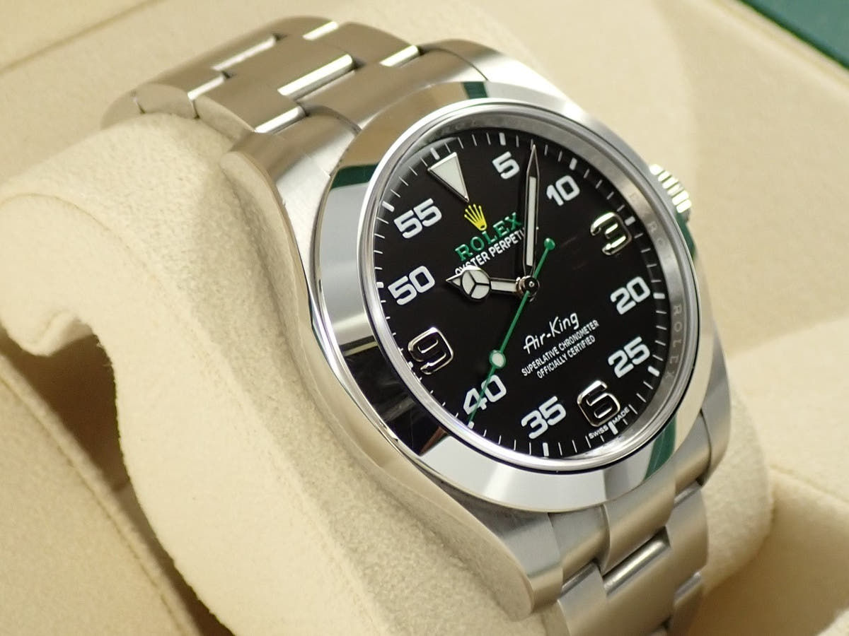 ロレックス エアキング Ref.116900 ブラック文字盤 中古 8SWVRACV
